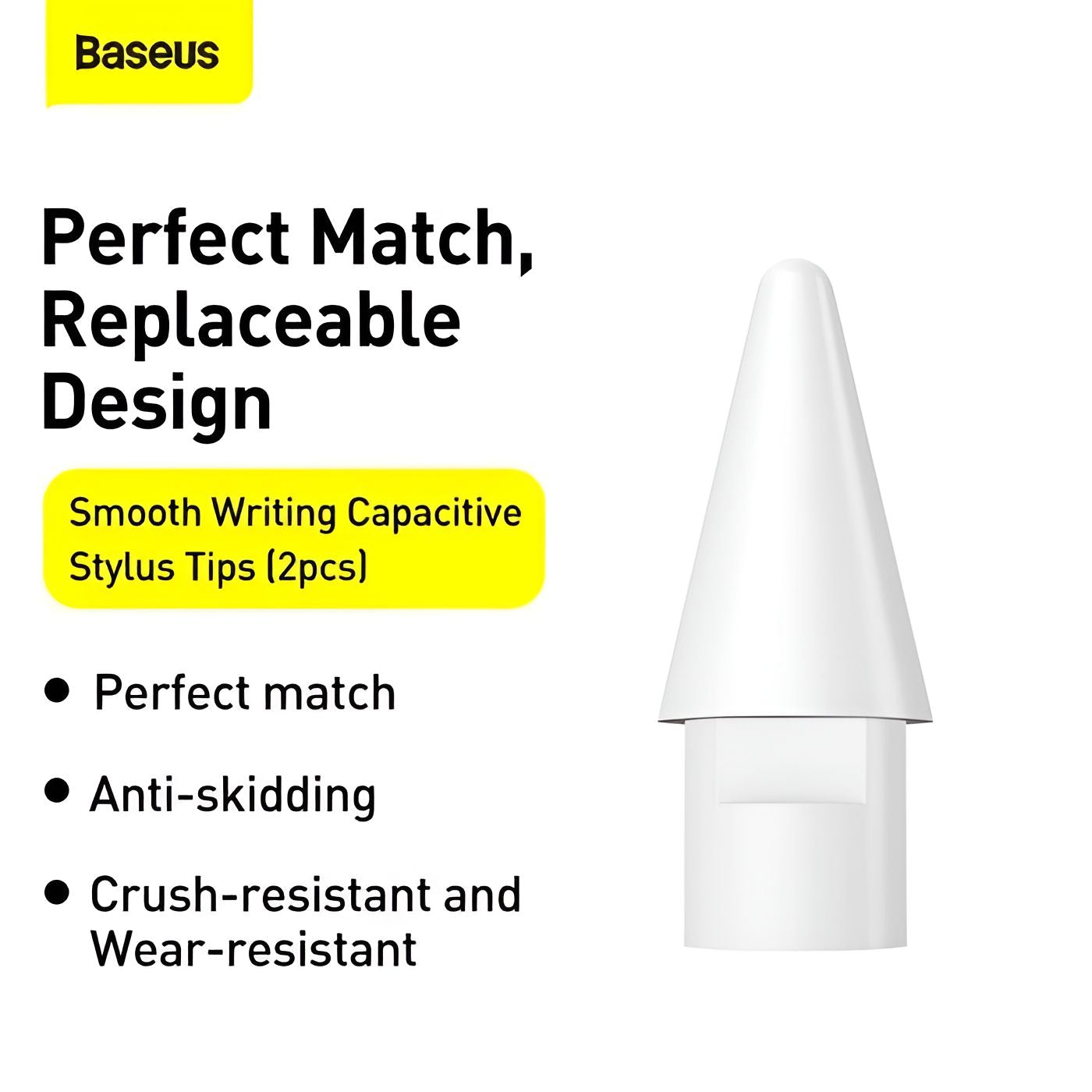 Baseus Smooth Writing Capacitive Stylus Tips 2pcs - White