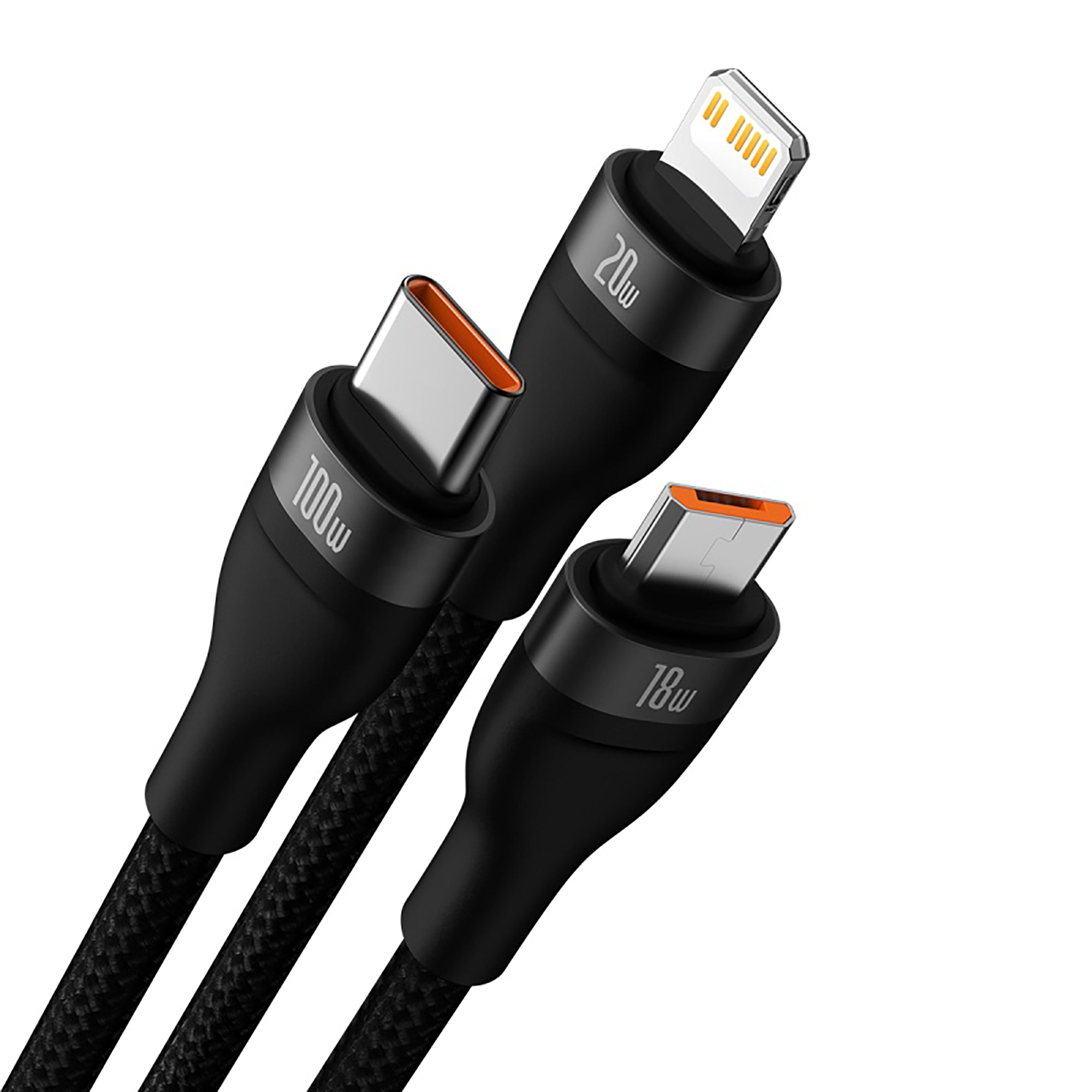 Baseus USB-A and USB-C to USB-C Lightning and Micro USB cable