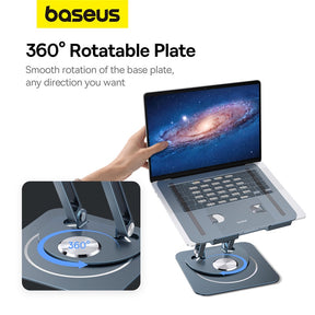 Baseus UltraStable Pro Series Three Foldable Rotating Lift Laptop Stand