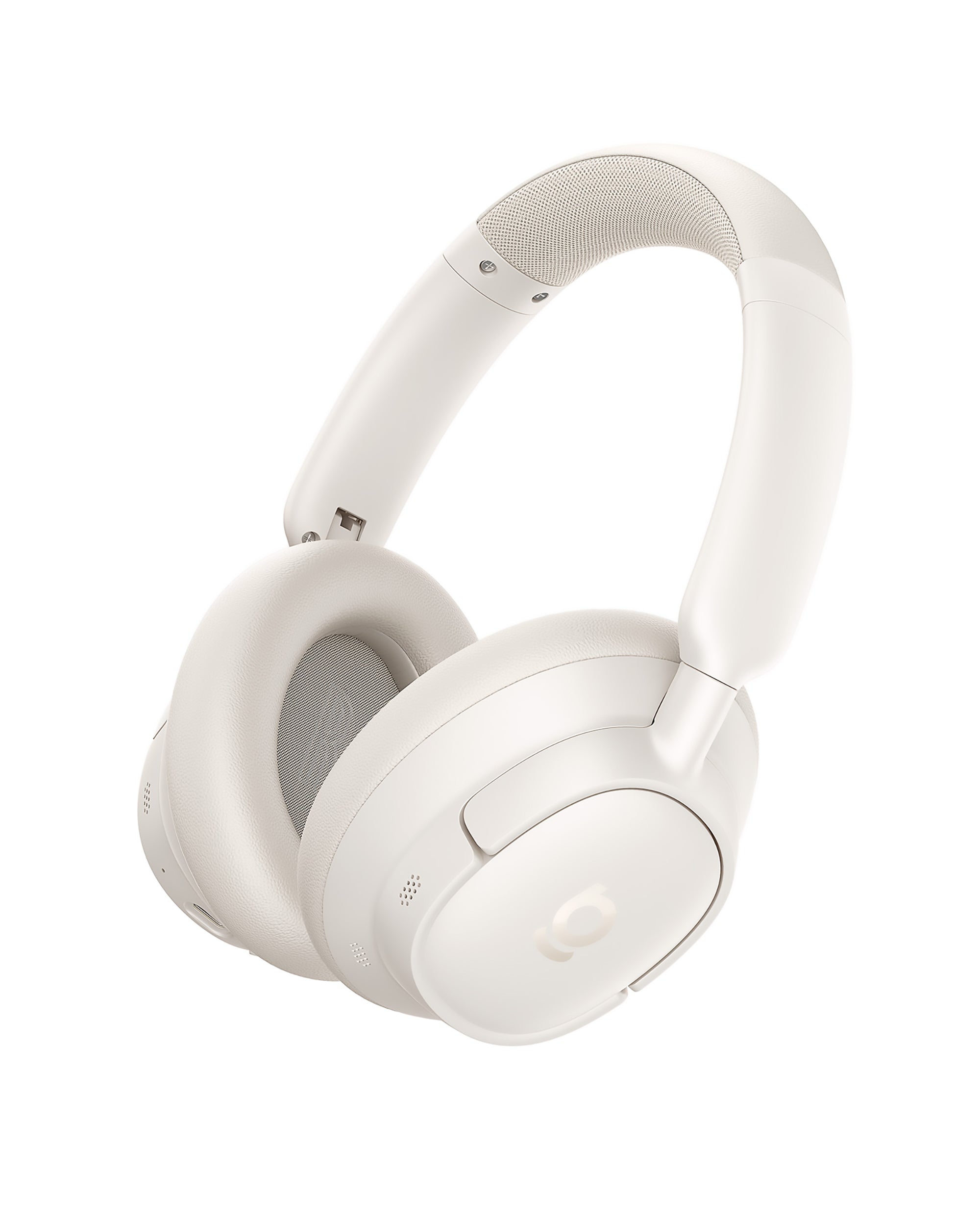 Baseus Bass BH1 NC Wireless Headphones White headphones on a white background