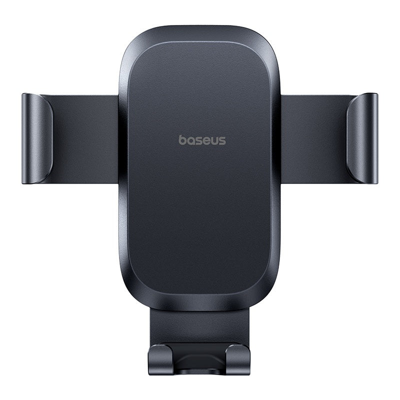 Baseus gravity phone holder clipped onto a car air outlet