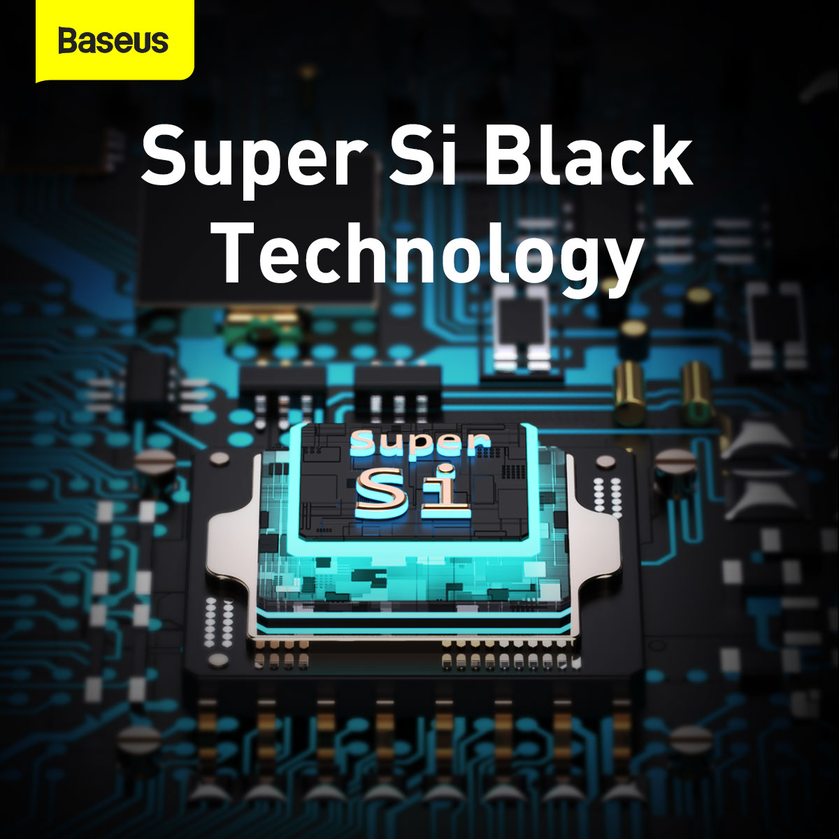 Baseus Super Si 25W Quick Charger and 1M Type C to Type C Cable - Black