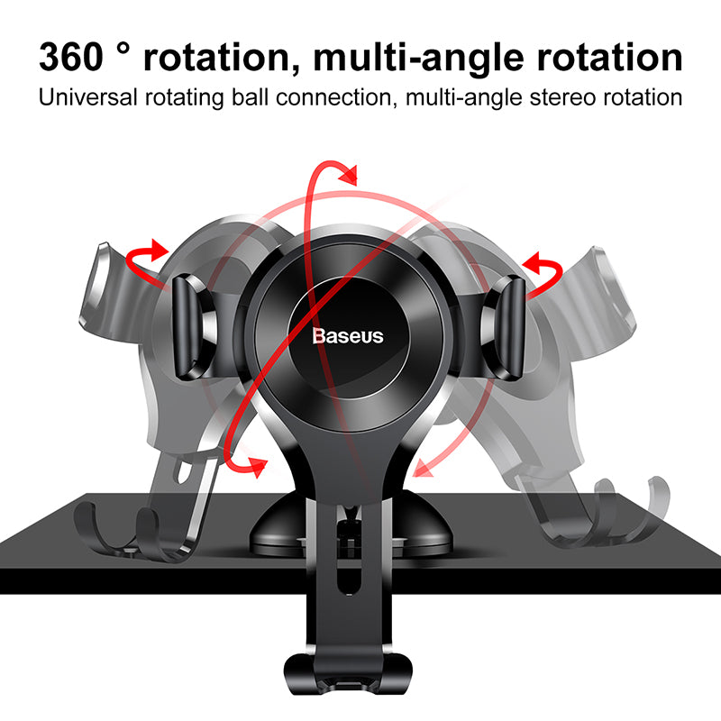 Baseus Osculum Type Gravity Car Mount Black