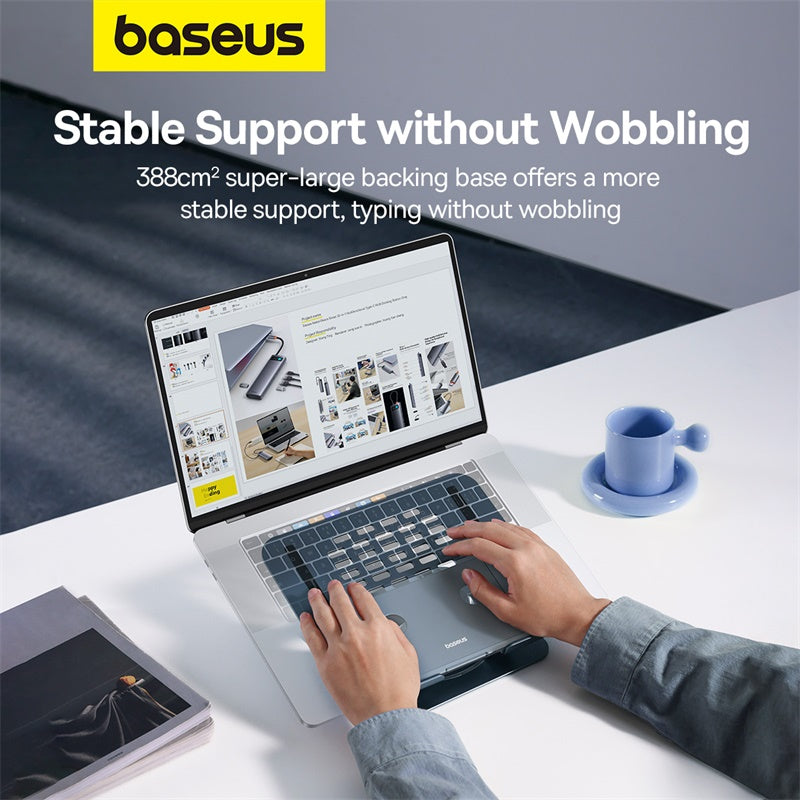 Baseus UltraStable Pro Series Three Foldable Rotating Lift Laptop Stand