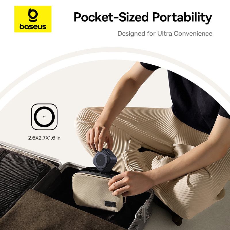 PicoGo 2-in-1 Magnetic Wireless Charger Qi2 67W easy pocket sized portability designed for convenience