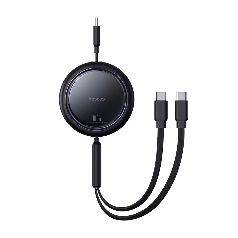 Bright Mirror One-for-Two Fast Charging Data Cable Type-C to C+C 100W - 1m