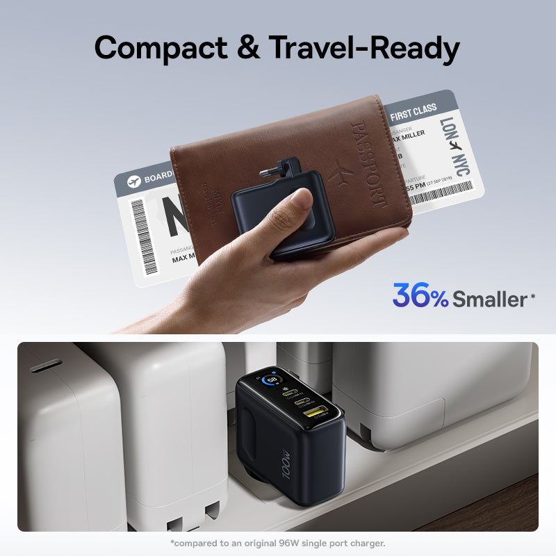 Baseus PicoGo AE21 2C+U 100W EU - Black