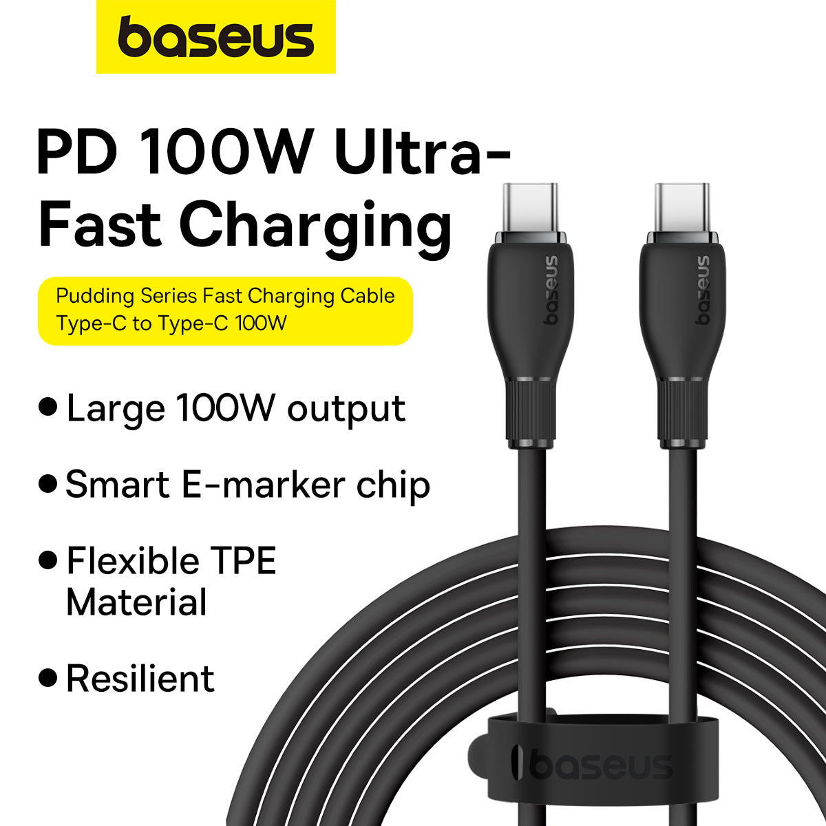 Baseus Pudding Series Fast Charging Cable Type C to Type C 100W