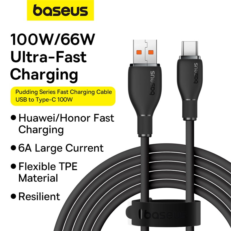 Baseus Pudding Series Fast Charging Cable USB to Type C 100W