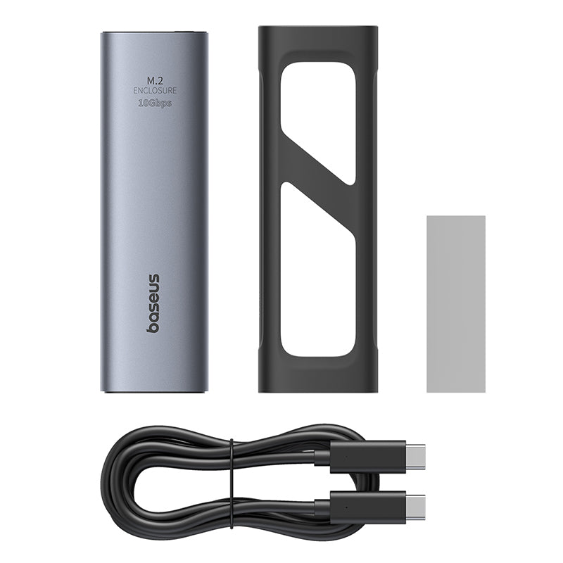 Baseus FlyJoy SSD enclosure USB-C port close-up