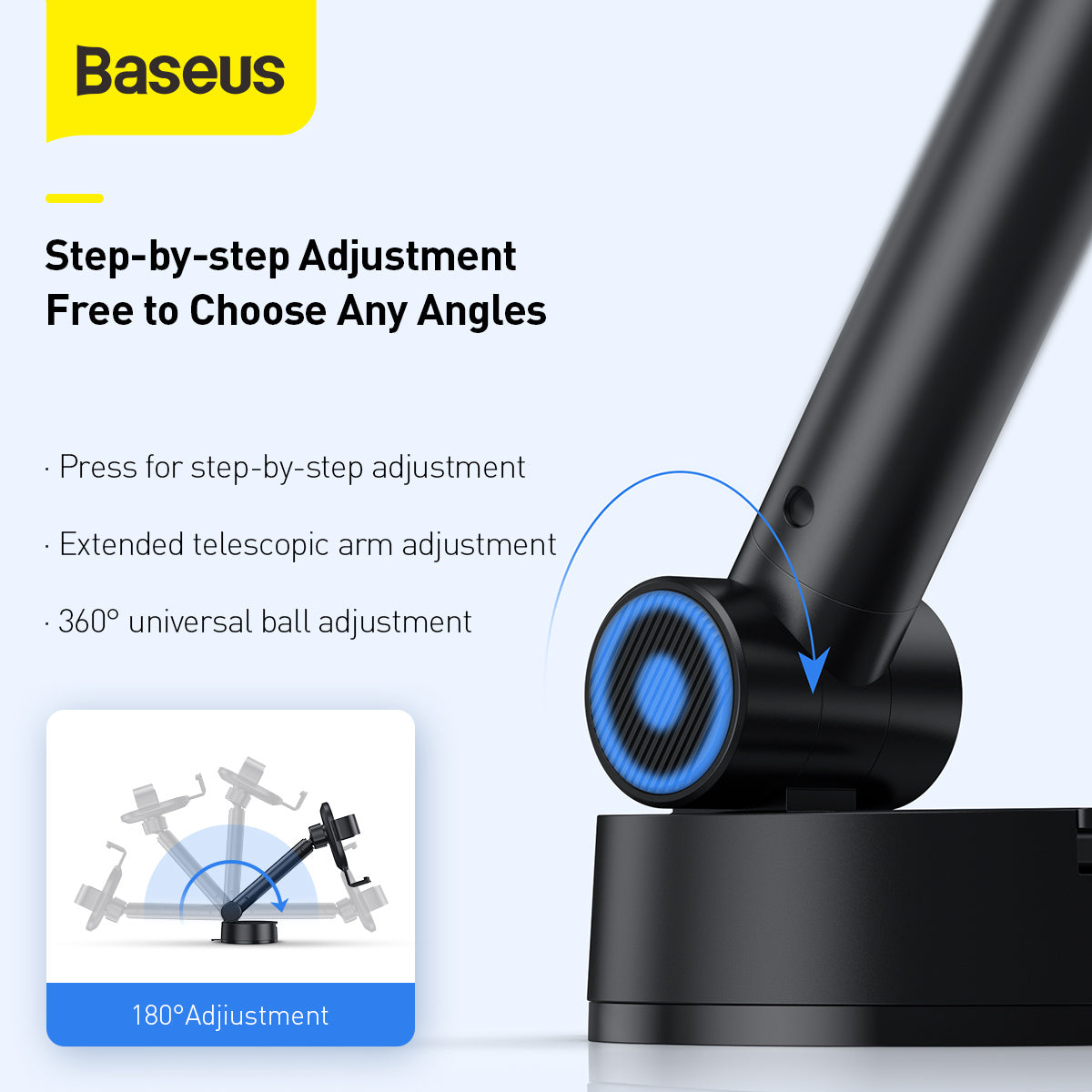 Baseus Simplism Gravity Car Mount Holder with Suction Base