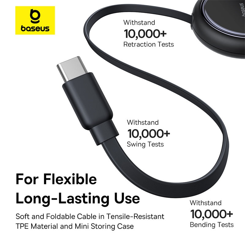 Bright Mirror One-for-Two Fast Charging Data Cable Type-C to C+C 100W - 1m