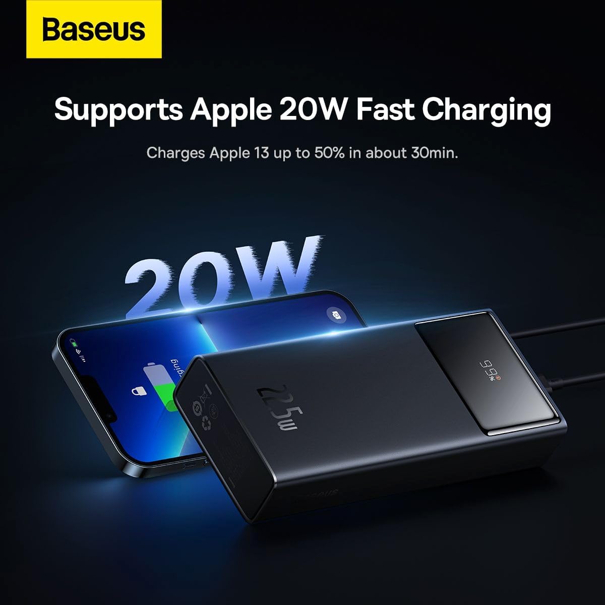 Baseus Star-Lord Digital Display Fast Charge Power Bank 22.5W