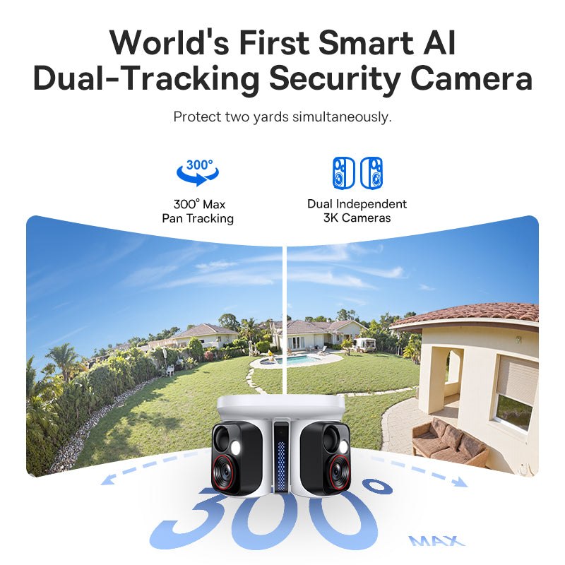 Security X1 Pro Outdoor Dual Camera 3K - White