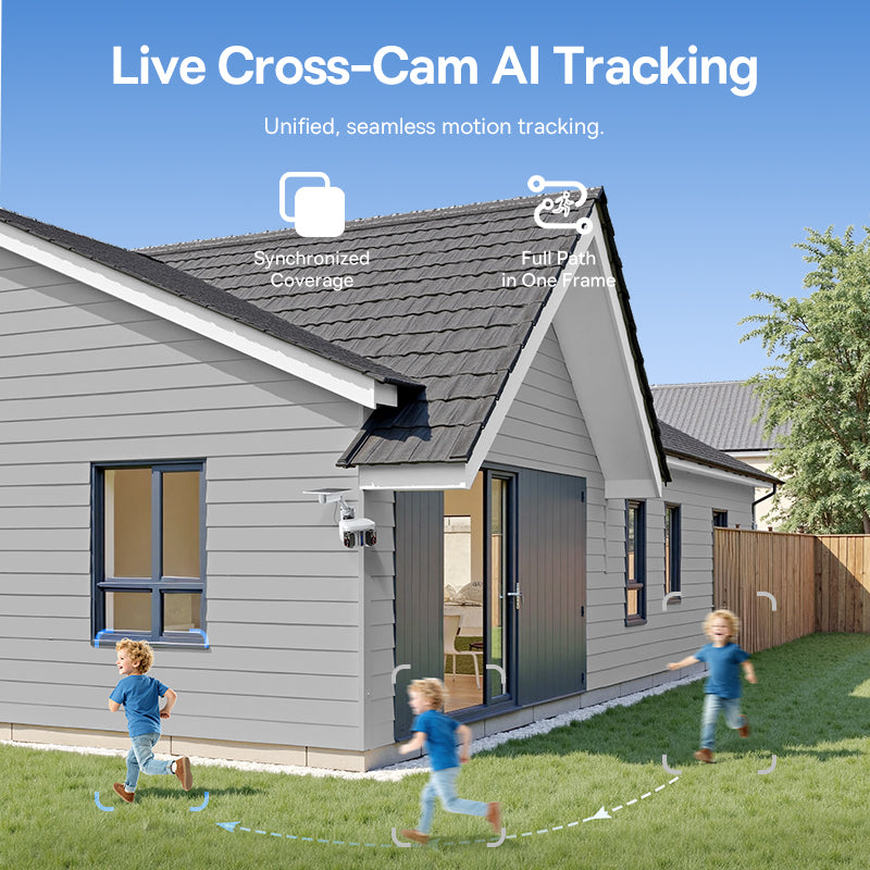 Security X1 Pro Outdoor Dual Camera 3K - White