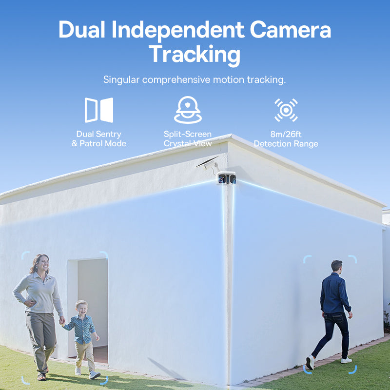Security X1 Pro Outdoor Dual Camera 3K - White
