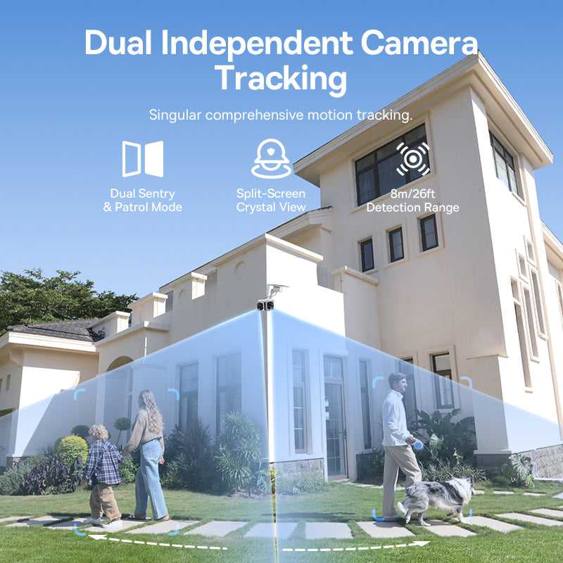 Security X1 Pro Outdoor Dual Camera 3K - White