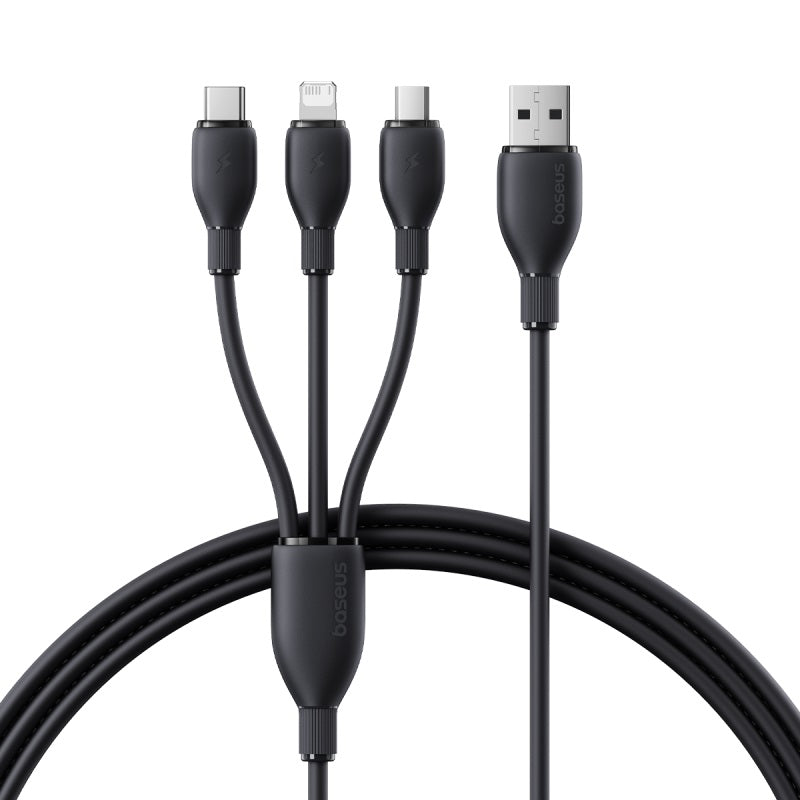 Ultra-Fast 1-for-3 Cable USB to M+L+C 3.5A