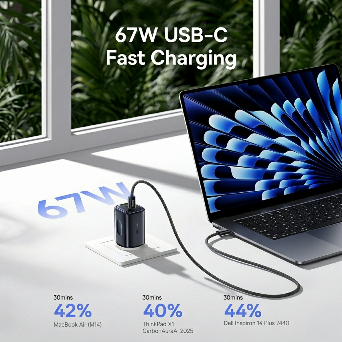 Baseus PicoGo AE11 Fast Charger 2C+U 67W EU