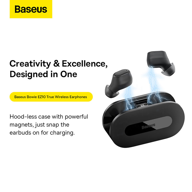 Baseus EZ10 Bowie Series True Wireless Earphones - Black