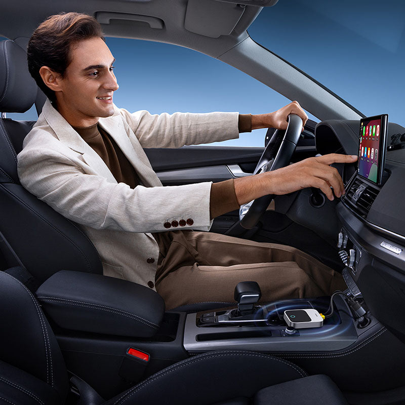 Baseus wireless Apple CarPlay adapter with USB-A adapter cable