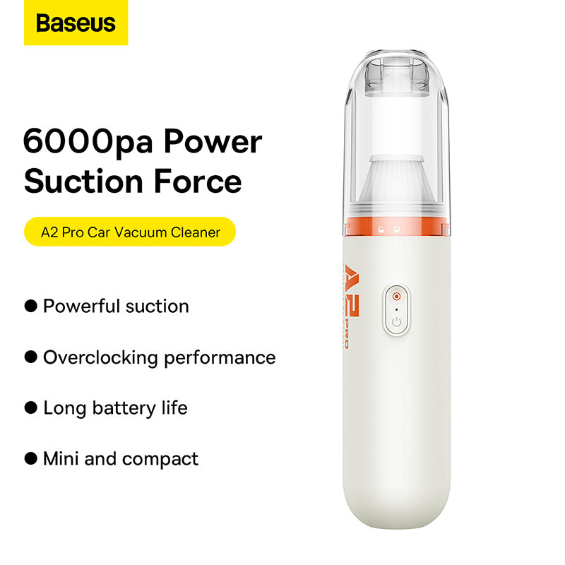 Baseus A2Pro Car Vacuum Cleaner(6000pa) White