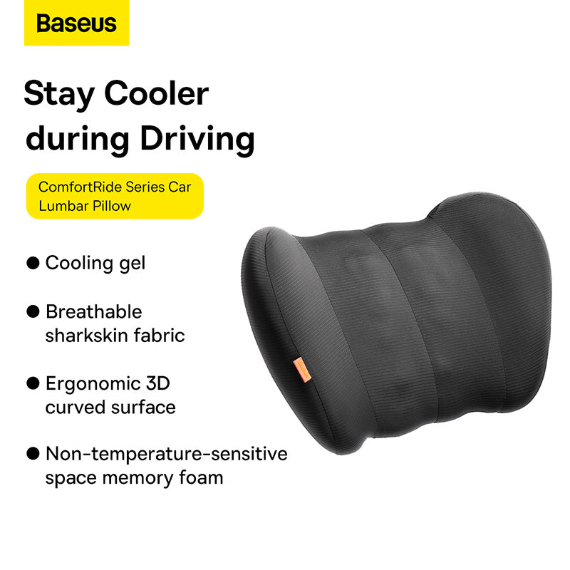 Baseus ComfortRide Series Car Cooling Lumbar Pillow Cluster Black