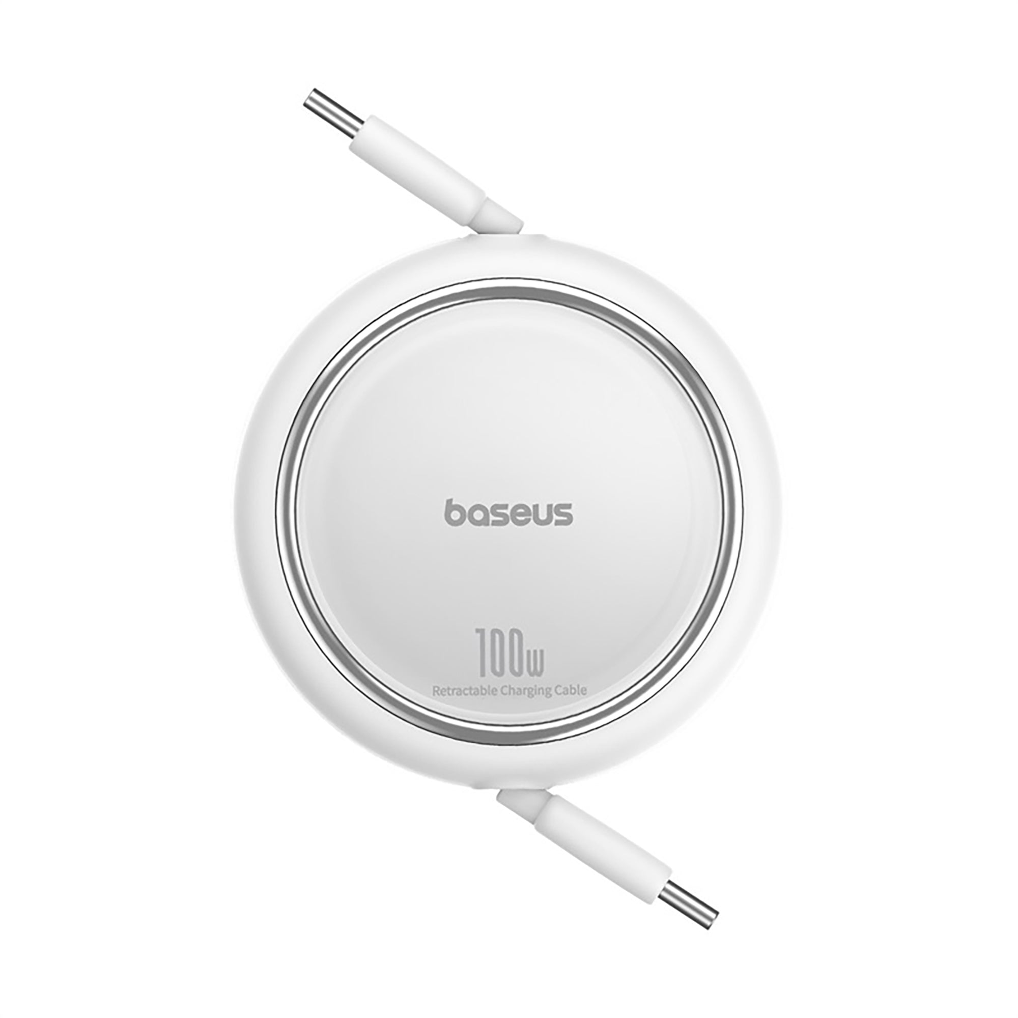 Baseus Free2Draw 100W Mini Retractable Charging Cable moon white
