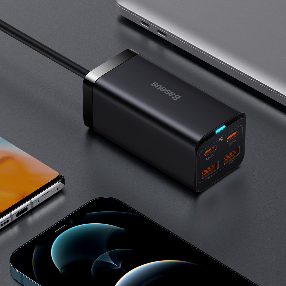 Baseus GaN3 Pro Desktop Fast Charger 2 USB-Type C + 2 USB-A 100W - EU 10
