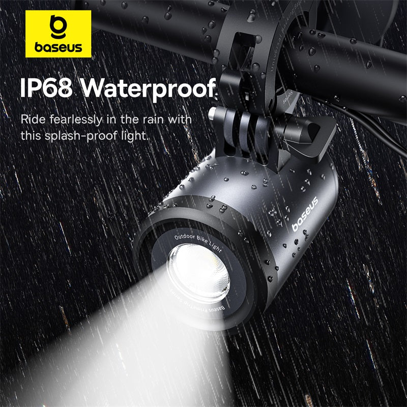 Baseus PrimeTrip Series Dual-Color Bike Light 2-in-1 Set Waterproof and splash proof light mounted on handle bar