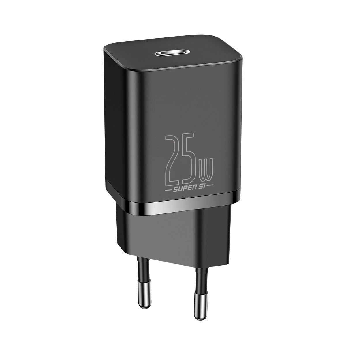 Baseus Super Si 25W Quick Charger and 1M Type C to Type C Cable - Black 2