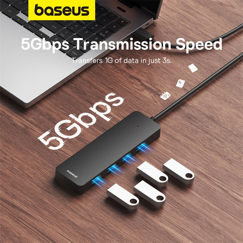 Baseus Ultrajoy Series 4-Port  HUB Lite 100cm Black 7