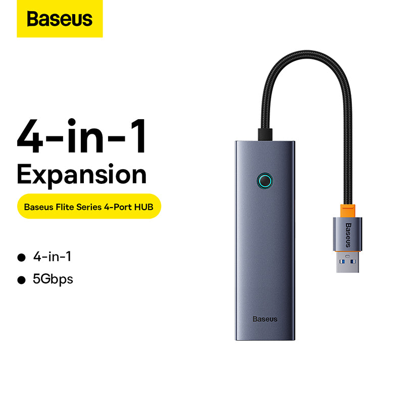 Baseus Ultrajoy Series 4-Port USB 3.0 Smart HUB 3