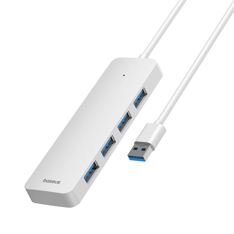 Baseus Ultrajoy Series 4-in-1 Hub Adapter (100cm Cable) - with 4x USB 3.0 ports White 2