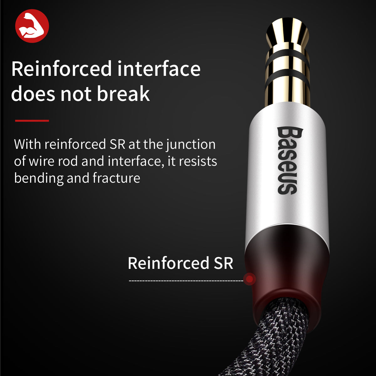 Baseus Yiven Series Audio Aux Cable 3.5mm to 3.5mm 1.5M Black 6