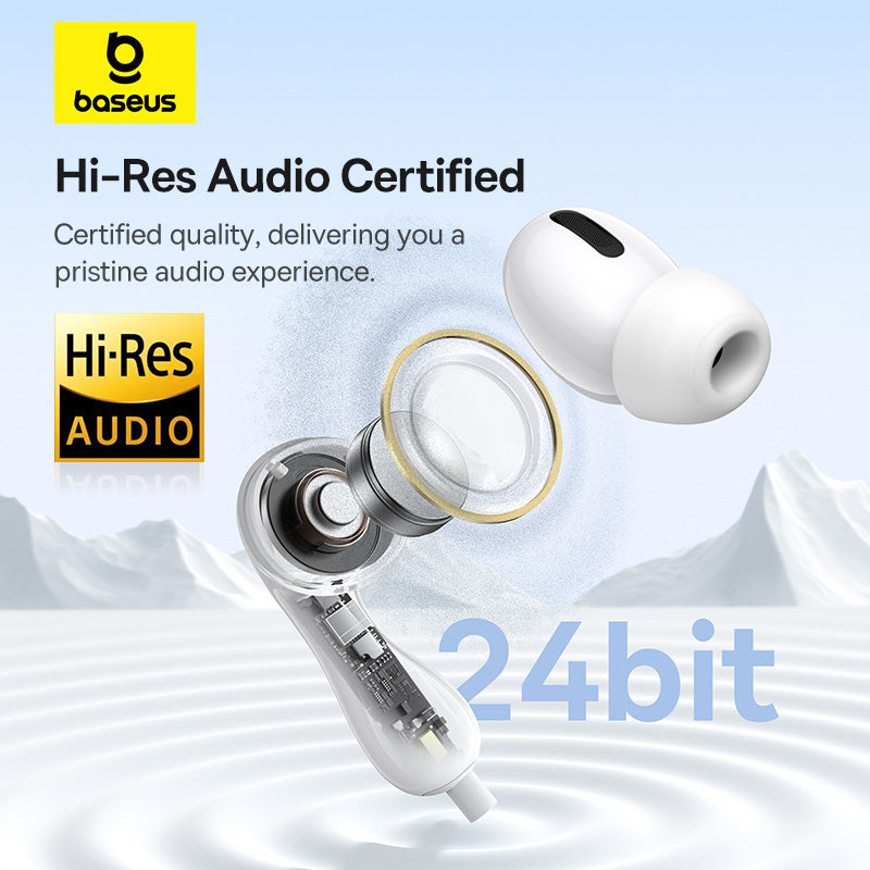 Baseus Encok CZ20 Wired Earphones - Moon White