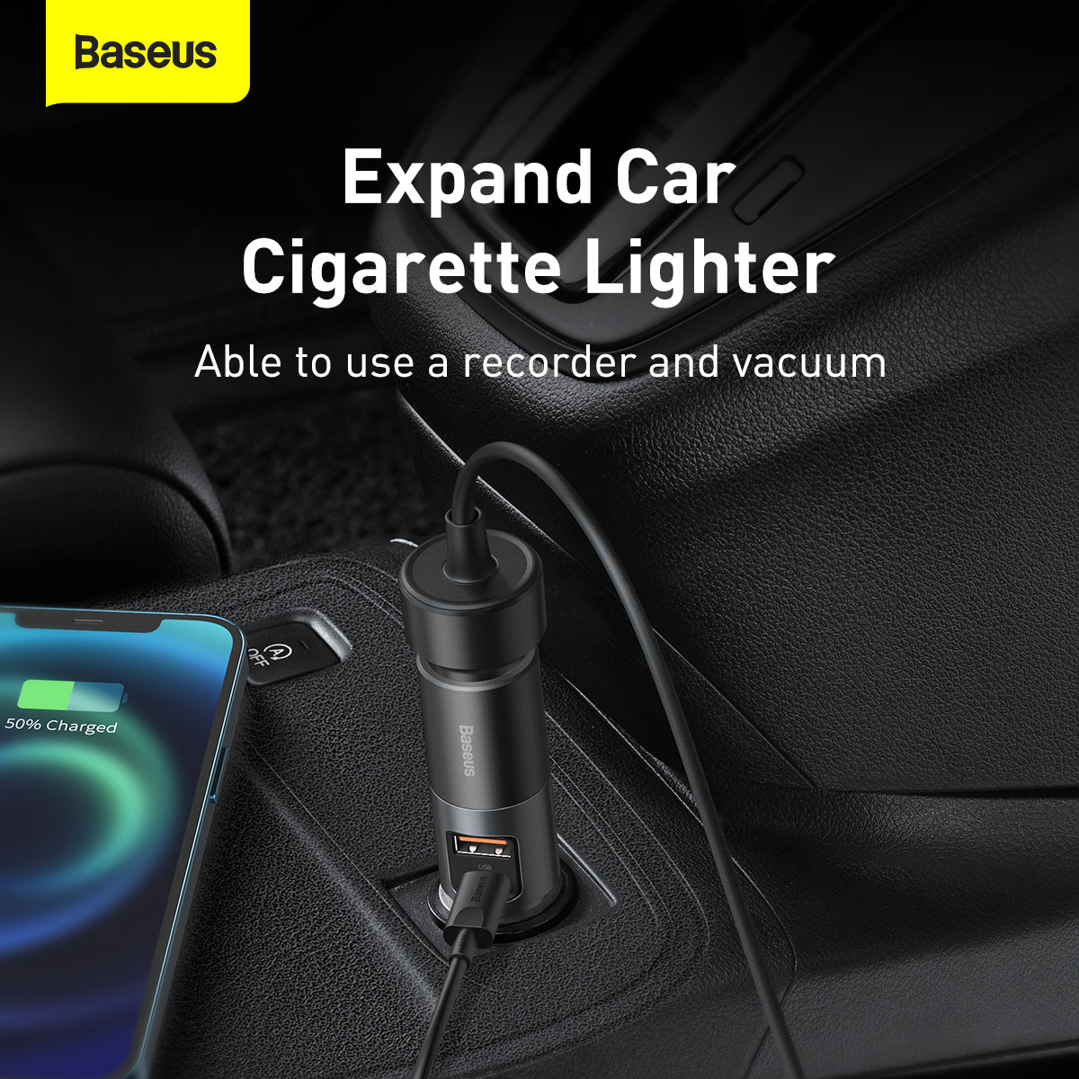 Baseus Share Together 120W 2 in 1 Car Charge