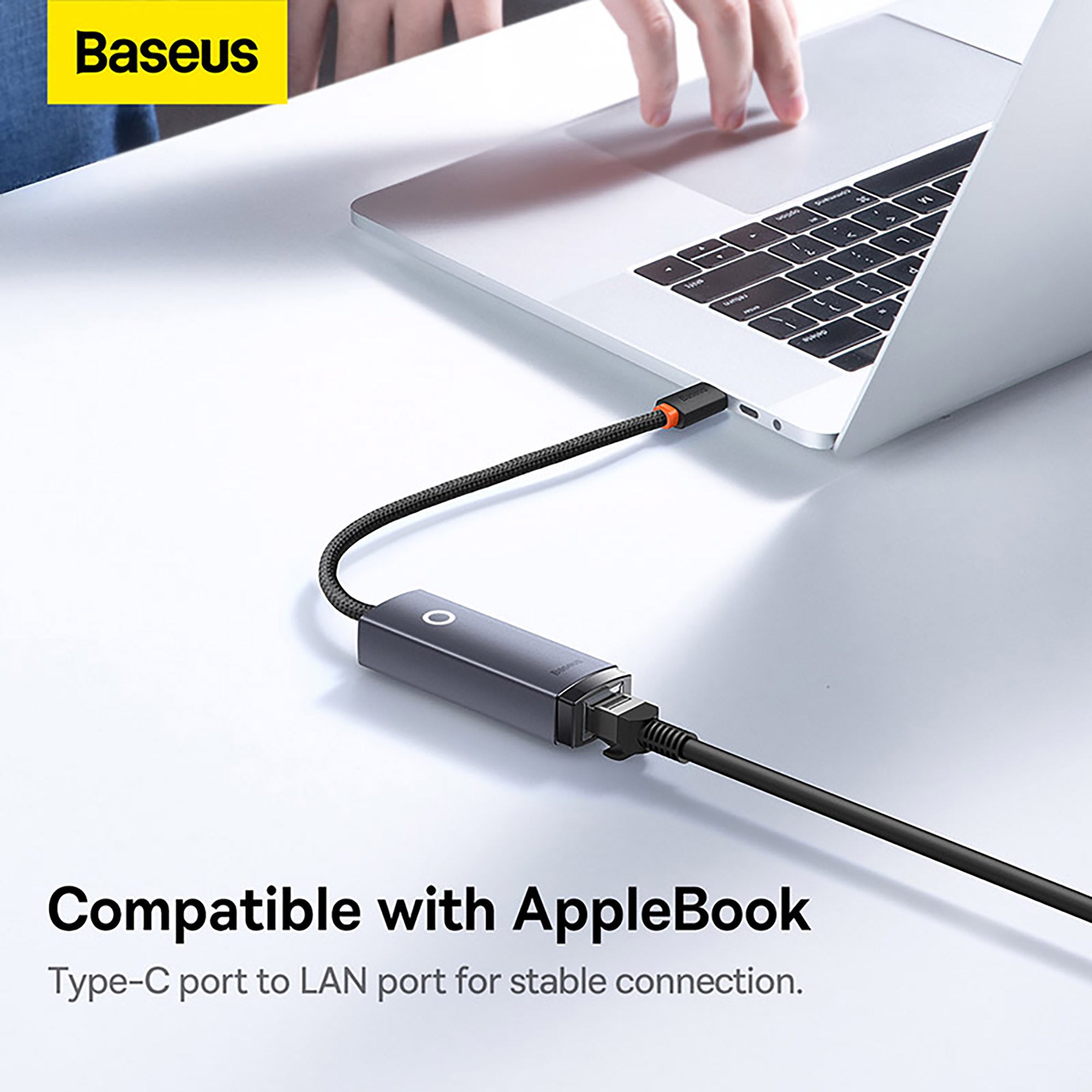 Baseus Lite Series Ethernet Adapter Type-C to RJ45 LAN Port