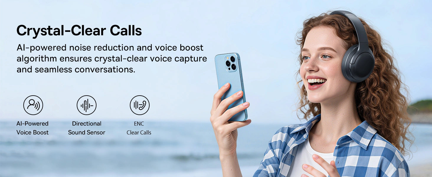 Crystal Clear Calls for Baseus Bh1 Lite Wireless HeadPhones