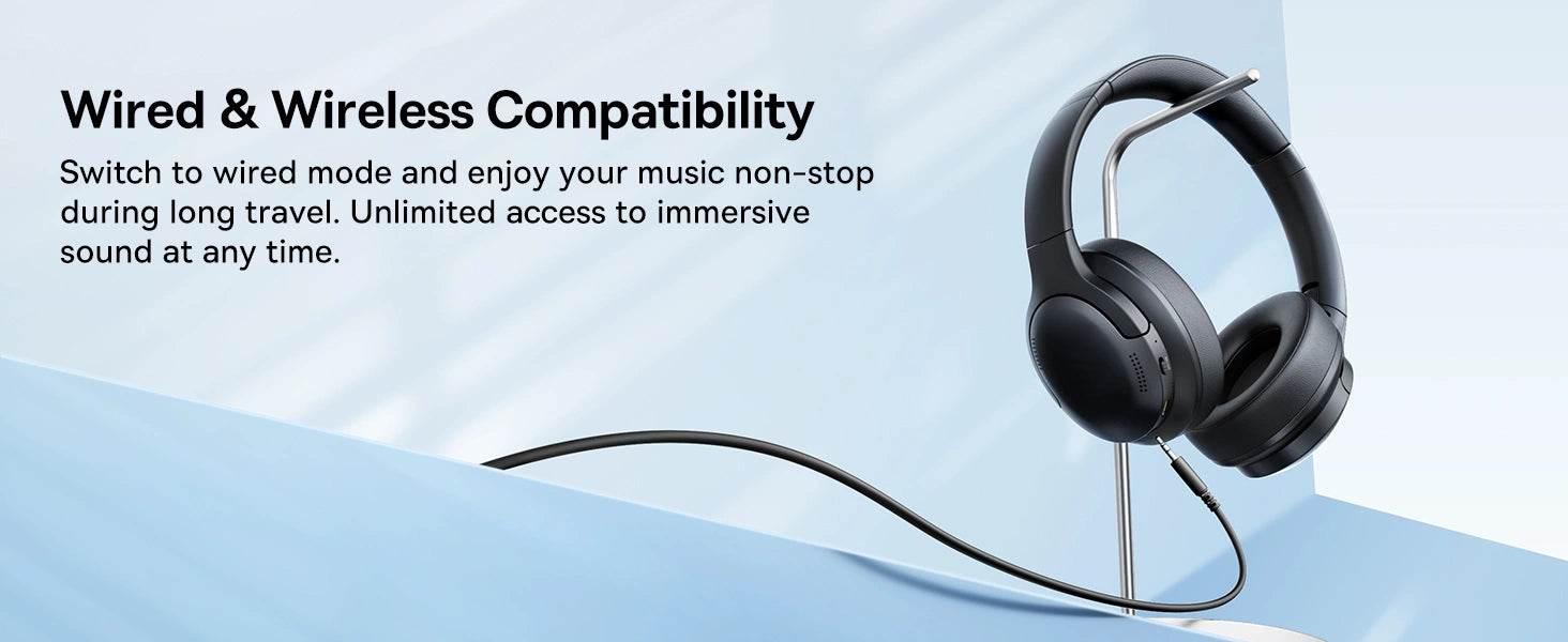 Wired & Wireless Compatibility for Baseus Bh1 Lite Wireless HeadPhones