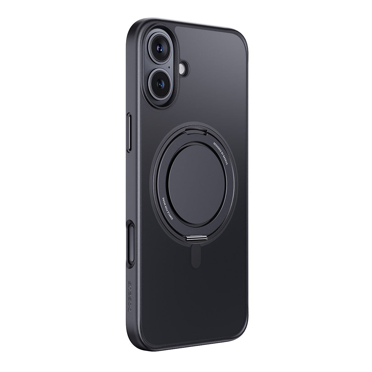 Baseus Skyring Magnetic Phone Case With Ring Stand Compatible with iPhone 16 - iPhone 16 on white background