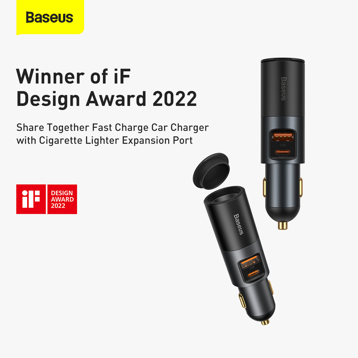 Baseus Share Together 120W 2 in 1 Car Charge