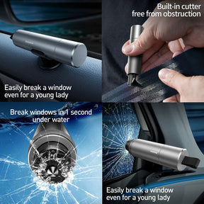 Baseus Sharp Tool Safety Hammer (Window-Breaking & Seat Belt Cutting)