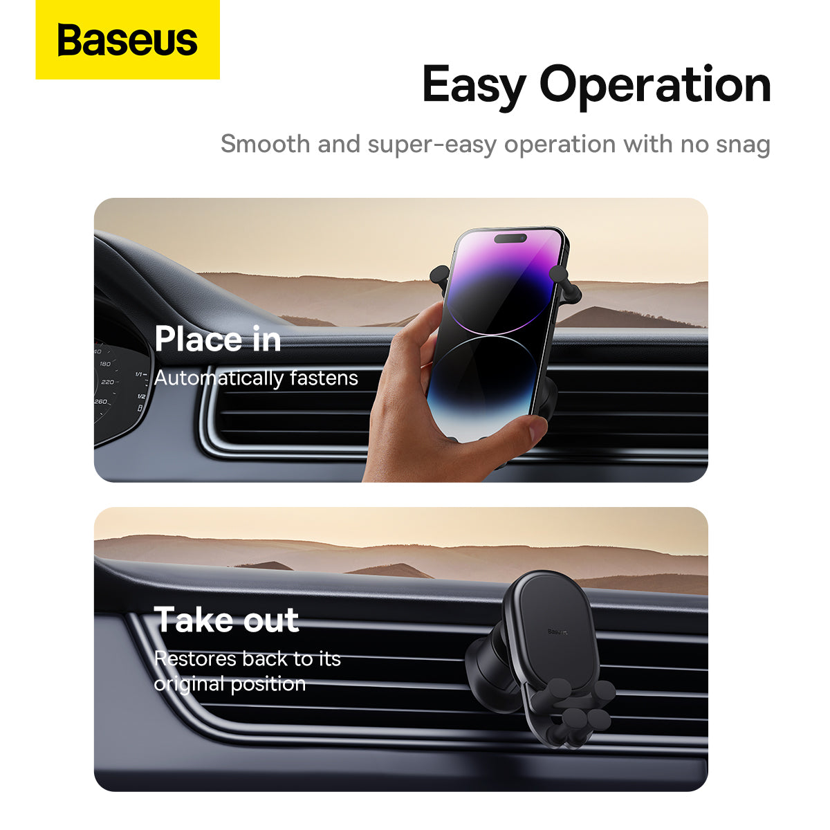 Baseus Stable Gravitational Car Mount Air (Air Outlet Version)